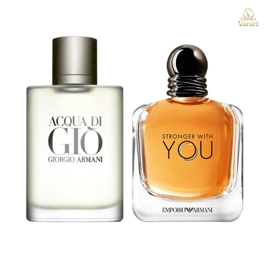 Combo Aqcua di gio + Stronger With You